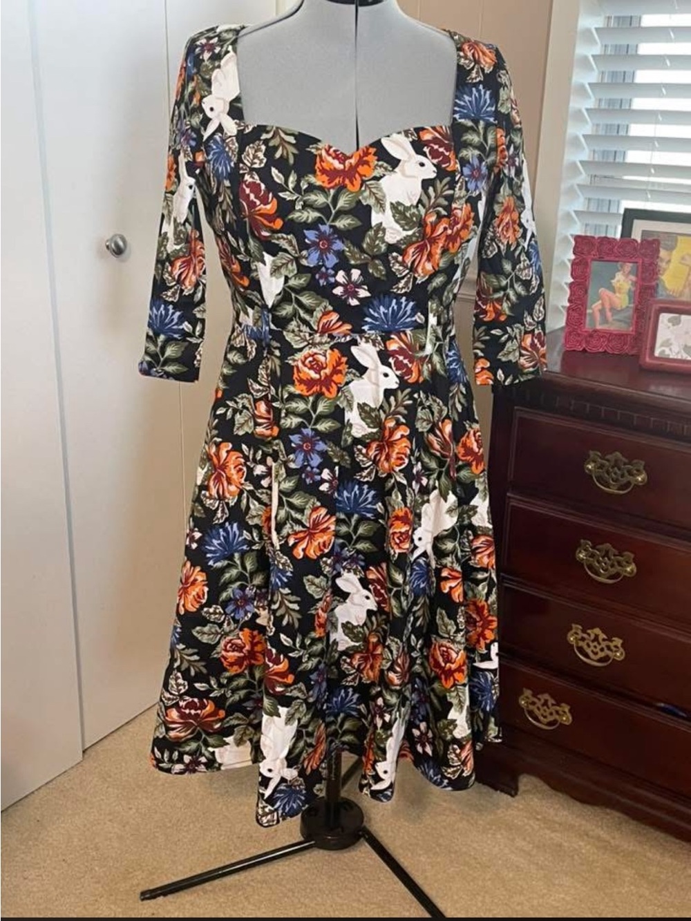 NWT Collectif Rabbit dress Size L, UK 14, US 10.